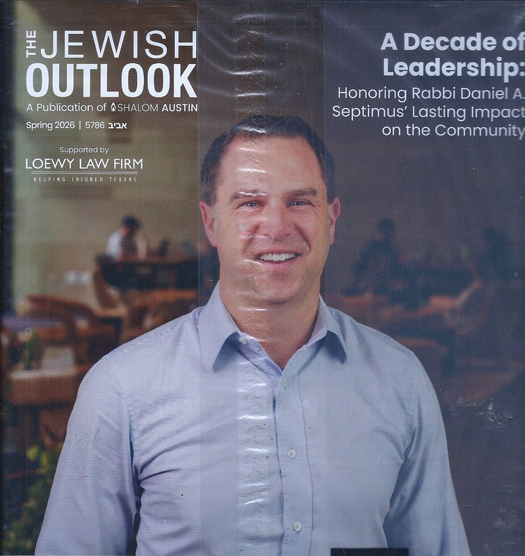 The Jewish Outlook Spring 2026 Decade of Leadership: Rabbi Daniel Septimus NIP!