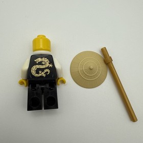 Lego New Ninjago Sensei Wu Minifigure w/golden hat golden staff 2507 2521 2255
