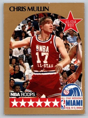 Chris Mullin 1990-91 Hoops #22 Golden State Warriors - Free Shipping