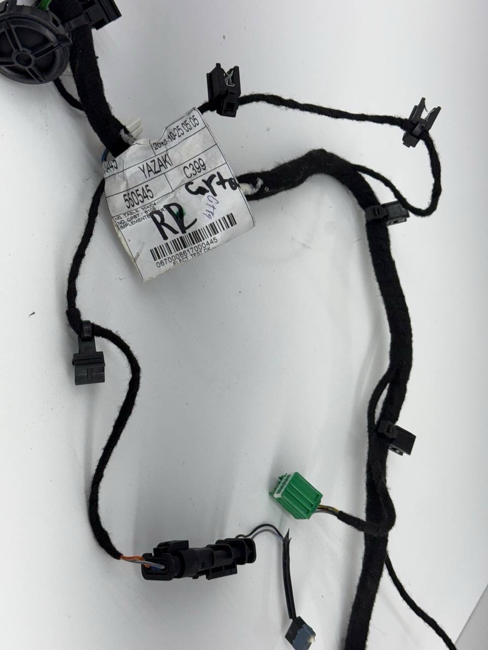 14-20 Maserati Ghibli M157 Rear Right  side inside door panel wiring harness 406