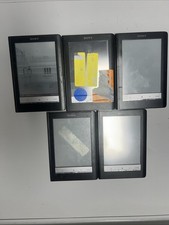 Lot of 5 As-Is Sony PRS-600 500MB eReader 6in Black