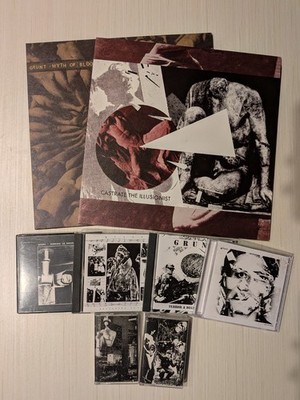 Grunt 8x Vinyl/CD/Tape Lot Freak Animal Bizarre Uproar Noise Power Electronics