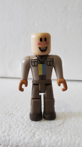 Roblox 3" Gray uniform Man With Badge Action Figure Jazwares Collectible Toy - Picture 5 of 5