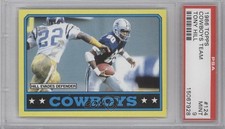 1986 Topps Dallas Cowboys Tony Hill (C* on Copyright Line) #124 PSA 9 MINT 8w9
