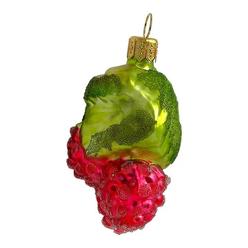 Pinnacle Peak Trading Cluster of Raspberries Christmas Tree Ornament - Thumbnail 3