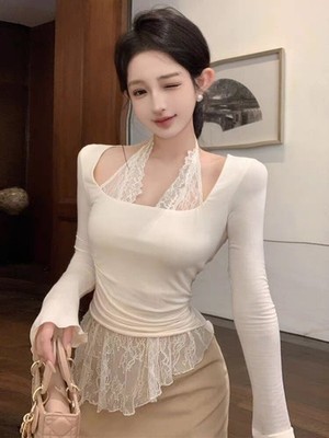 Sweet Girls Slim Pullover Tops Shirts Blouse Long Sleeve School Cute Party Shirt
