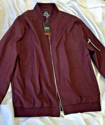 TACVASEN Men's Outdoor Tactical Softshell Rain Jacket Burgundy Wine Red 2XL NWT