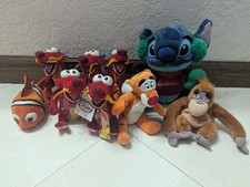 Disney Plush Lot Mulan Mushu Dragons Stitch Tigger Rafiki Nemo 9 Pc
