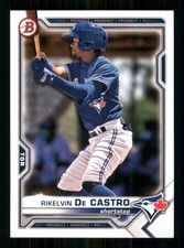 2021 Bowman Draft #BD-188 Rikelvin De Castro Toronto Blue Jays 63102