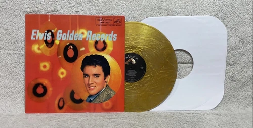 Elvis' Golden Records LP Walmart Exclusive Gold Vinyl Very Clean