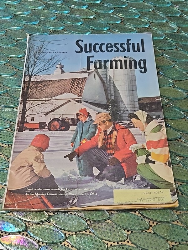Successful Farming Magazine January 1958 Cool Advertising Ford Chevrolet 