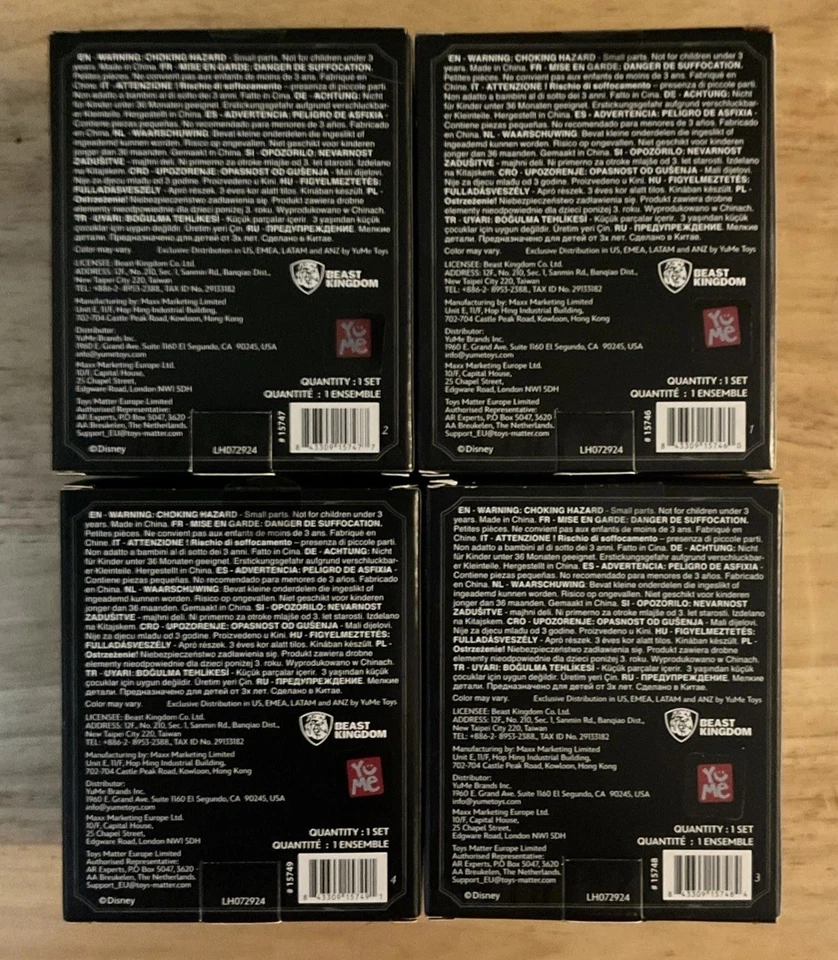 Disney T. Burton Pesadilla antes de Navidad Pull Back Car Juego Completo de 4, Nuevo en Caja Foto 2 de 4