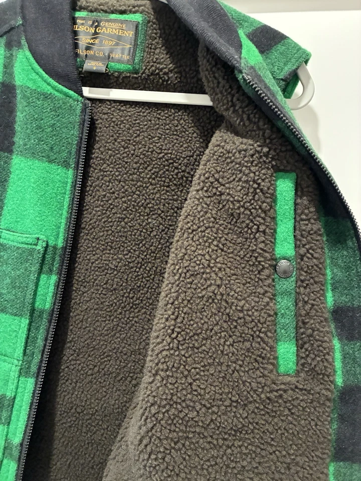 Chaleco Filson Forrado Mackinaw Hombre Pequeño Excelente Estado Foto 4 de 4
