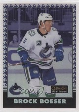 2020 O-Pee-Chee Platinum Retro Rainbow Purple Houndstooth 3/15 Brock Boeser 1g69