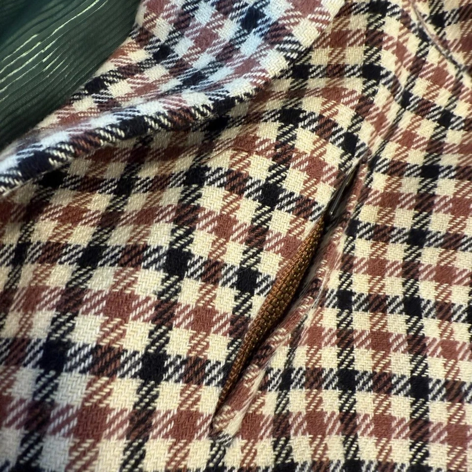 Liz Claiborne New York 羊毛混纺格子西装夹克 尺寸 16 小号 — 第 4/4 张图片