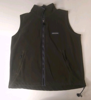 Abercrombie & Fitch Fleece Vest XL Olive Green 1990s True Vintage Made in Korea