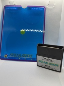 GCE Solar Quest for Vectrex w/ Box Manual & Screen Overlay (1981)