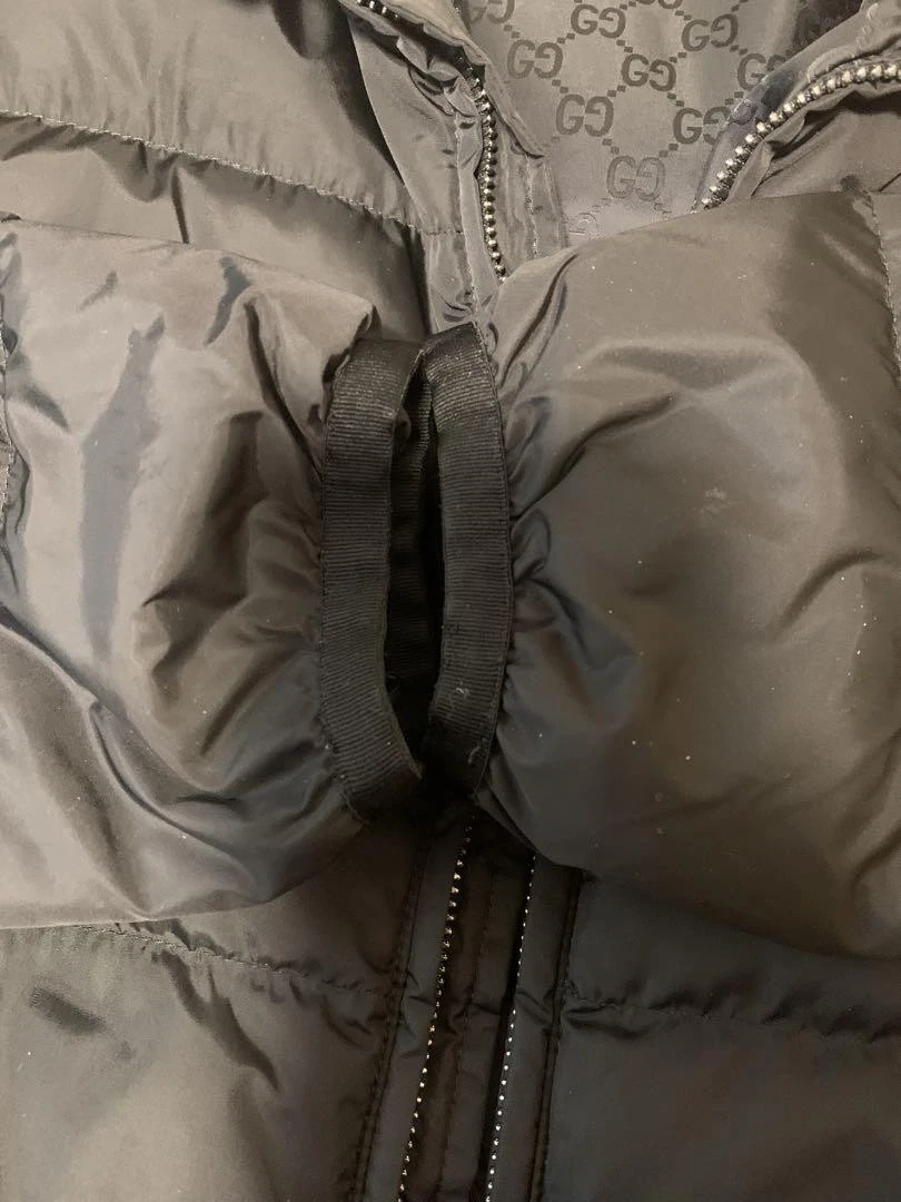 Piumino Gucci Navy bambino taglia ottimo u cappuccio dettagli logo GG