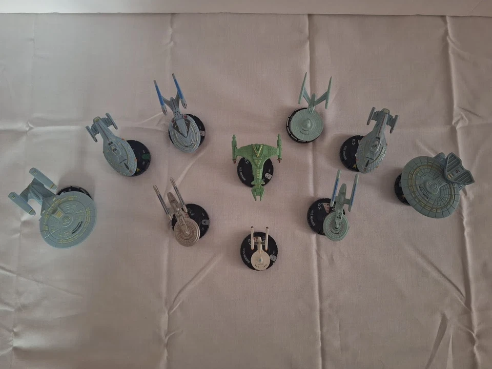 Lote de 10 STAR TREK Heroclix Naves WizKids Ala de Ataque Enterprise Klingon Foto 2 de 4