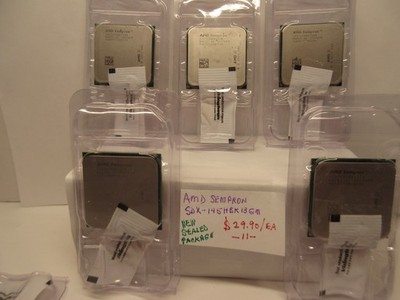 AMD SEMPRON SDX-145HBK13GM, 2.8 SINGLE-CORE SCKT AM3 PROCESSOR. NEW IN CLAMSHELL