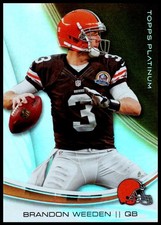 2013 Brandon Weeden Topps Platinum FOOTBALL #14 Cleveland Browns