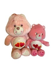 Vintage Care Bear Bundle Of 2 Pink Love A Lot...