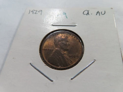 N9 USA 1929 Lincoln Wheat Small Cent Choice AU