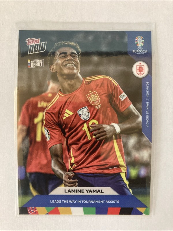 2024 Topps Now Lamine Yamal Rookie UEFA Euro #38