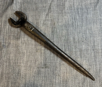 Vintage Armstrong Offset 1-1/4'' 908 Wrench Spud Spanner 18'' Open End USA