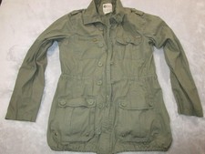 Billabong Jacket Womens Medium Green Utility Field Anorak Cotton Style J7037TIG