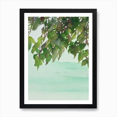 Kelp II Bilderbuch Aquarell Kunst P gerahmt Wandbild Poster Leinwanddruck Bild