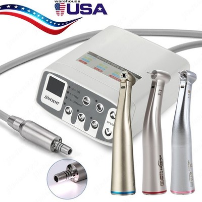 SANDENT Dental Brushless LED Electric Micro Motor 1:1/1:5 Increasing Handpiece