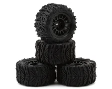 UpGrade RC Dirt Claw Pre-Mounted BELTED Tires for ARRMA Granite Grom (4)
