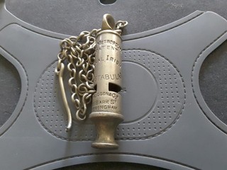 THE METROPOLITAN PATENT 'ROYAL IRISH CONSTABULARY' WHISTLE.