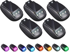 5 Pack Solar Powered Led Cab Roof Marker Running Lights Wremote For Trucks Suv 5 Pack Solar Powered Led Cab Roof Marker Running Lights Wremote For Trucks Suv