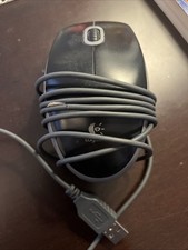 Logitech Optical Mouse Black Model M-U0026 USB Wired