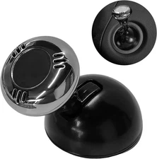 Metal Joystick Car Push Start Button Cover, Universal One-Touch Black 