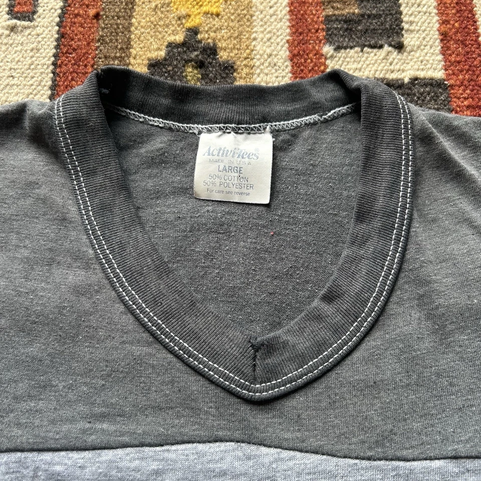 Camiseta Harley Davidson Motor Co Eagle vintage años 80 manga 3/4 talla L - gris  Foto 4 de 4