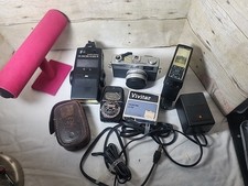 Canon Canonet 28 35mm Rangefinder Film Camera 40mm 1:2.8 Lens Plus Extras