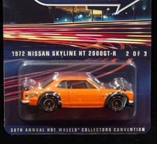 Hot Wheels 72 1972 Nissan Skyline Ht 2000gt-r 2022 Convention Car 019016200