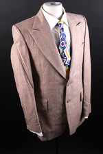 Vintage 1970s Nino Cerruti Wool Pinstripe Suit Coat Jacket Mens Size 36-38
