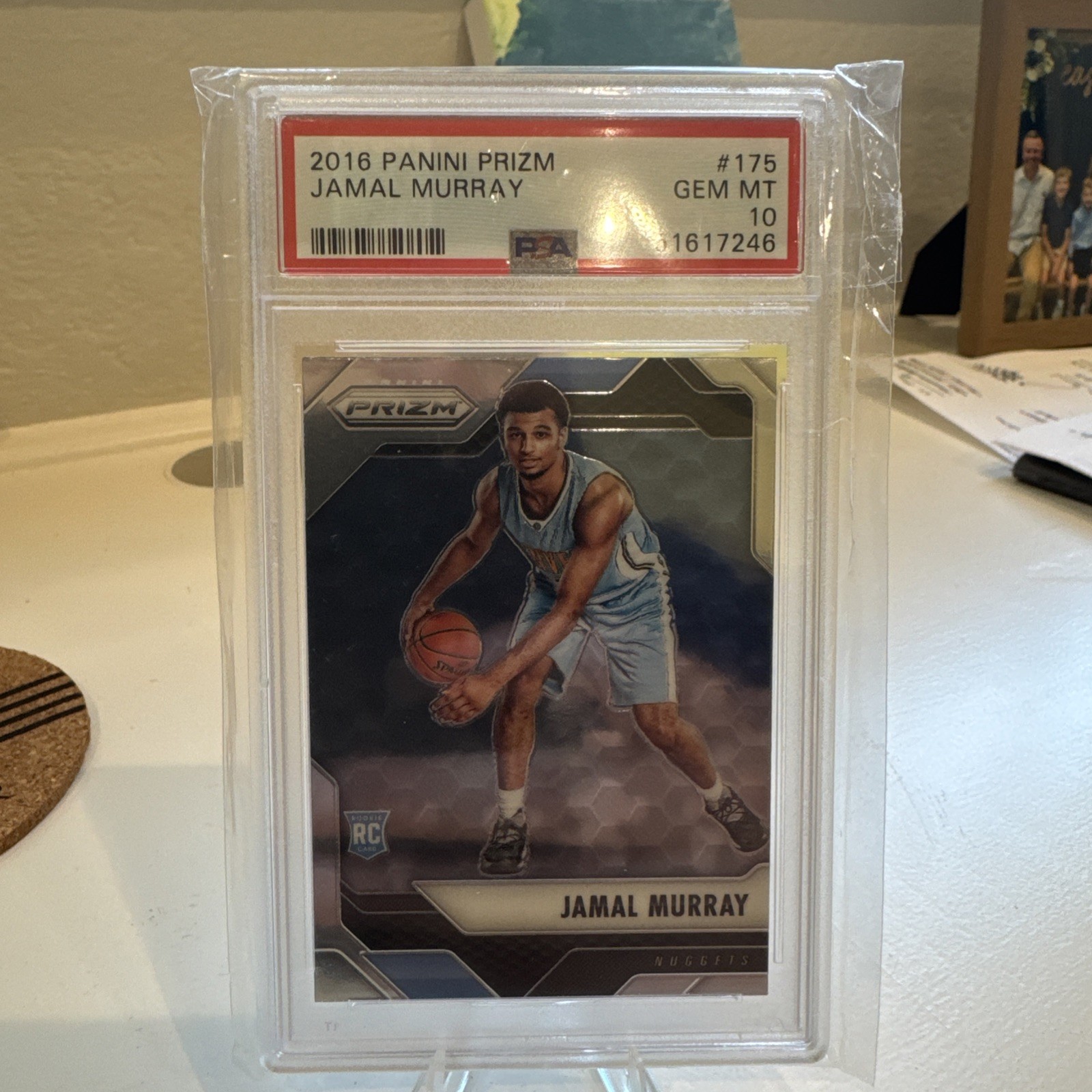 2016 Panini Prizm Jamal Murray #175 Nuggets Silver Rookie RC PSA 10 Gem Mint