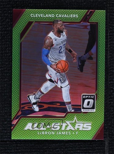 LeBron James [Lime Green] #15 2017 Panini Donruss Optic All-Stars card
