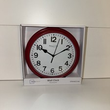 8-Wall Clock MainStays 8.78 in Dia (22.3CM) B...