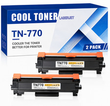TN770 2PK Black Toner Cartridge Compatible For MFC-L2750DW HL-L2370DW