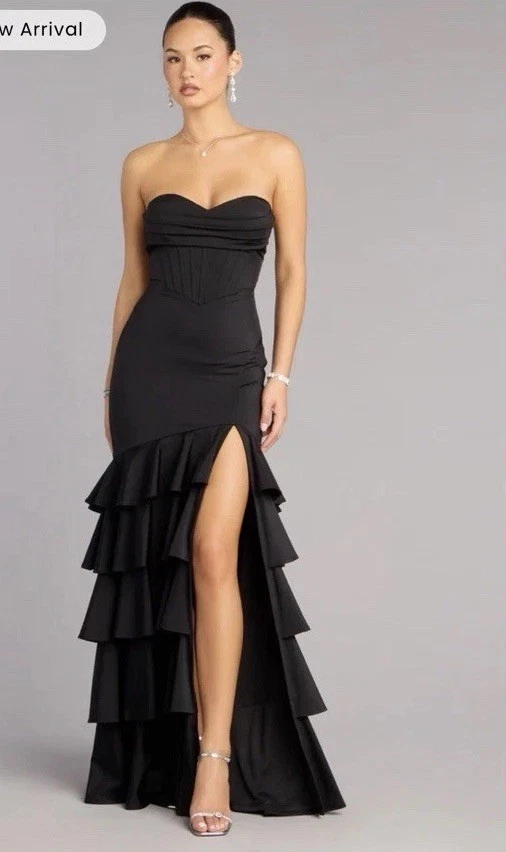formal dress wine Off-Shoulder Formal Dress in Wine main image 0