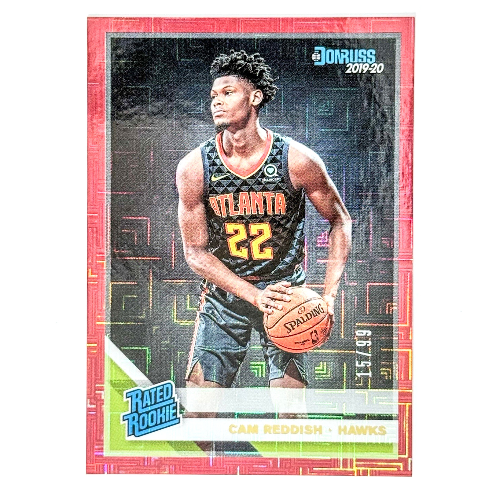 Cam Reddish (RC) 2019-20 Donruss Infinite Red Prizm /99 #209 Hawks