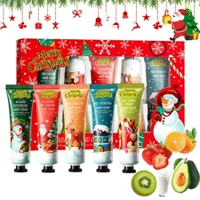 Pakfung Christmas Hand Cream Gift Set - 5 x 30ml Mini Travel Size Hand Cream ...