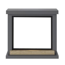 Cornice Finto Caminetto Decorativo Tagu Hagen in Legno MDF Grigio