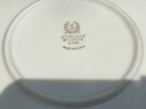 Lenox Starlight Bread & Butter Plates Set of (5) 6 1/4” MADE IN THE U.S.A. VTG - Picture 3 of 4
